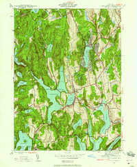 Lake Carmel 1943 topographic map thumbnail