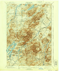 Lake Placid 1898 topographic map thumbnail