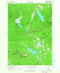 Lake Titus 1964 topographic map thumbnail