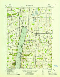 Livonia 1942 topographic map thumbnail