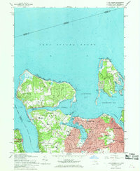 Lloyd Harbor 1967 topographic map thumbnail