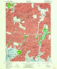 Lynbrook 1954 topographic map thumbnail
