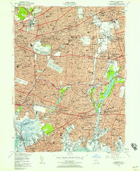 Lynbrook 1954 topographic map thumbnail