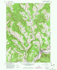 Margaretville 1945 topographic map thumbnail