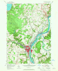 Mechanicville 1954 topographic map thumbnail