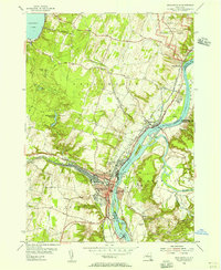Mechanicville 1954 topographic map thumbnail