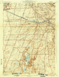 Mendon Ponds 1935 topographic map thumbnail
