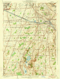 Mendon Ponds 1935 topographic map thumbnail