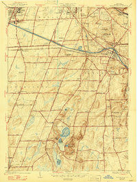 Mendon Ponds 1935 topographic map thumbnail
