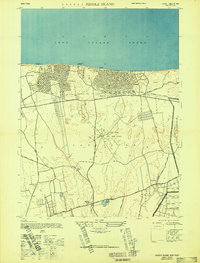 Middle Island 1947 topographic map thumbnail
