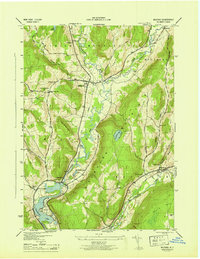 Milford 1945 topographic map thumbnail