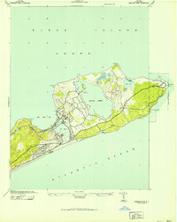 Montauk Point 1942 topographic map thumbnail