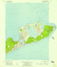 Montauk Point 1956 topographic map thumbnail