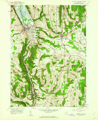 Montour Falls 1961 topographic map thumbnail