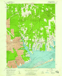 Moriches 1957 topographic map thumbnail