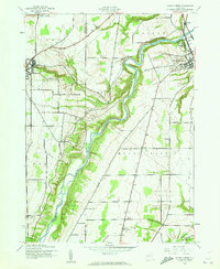 Mount Morris 1943 topographic map thumbnail