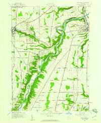 Mount Morris 1943 topographic map thumbnail