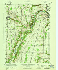 Mount Morris 1944 topographic map thumbnail