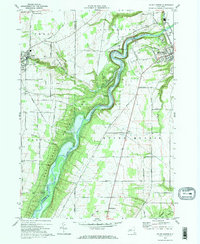 Mount Morris 1972 topographic map thumbnail