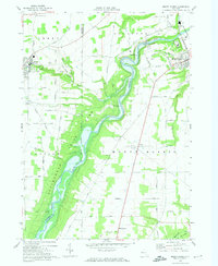 Mount Morris 1972 topographic map thumbnail