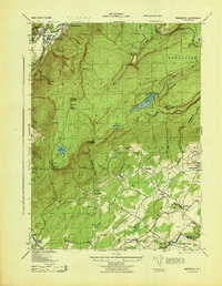 Napanoch 1943 topographic map thumbnail