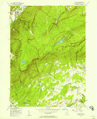 Napanoch 1956 topographic map thumbnail