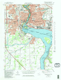 Niagara Falls 1980 topographic map thumbnail