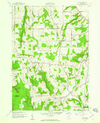 Ossian 1943 topographic map thumbnail