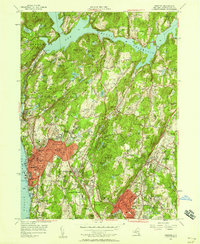 Ossining 1955 topographic map thumbnail