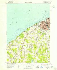 Oswego West 1954 topographic map thumbnail