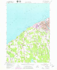 Oswego West 1954 topographic map thumbnail