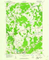 Parishville 1943 topographic map thumbnail