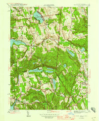 Peach Lake 1945 topographic map thumbnail