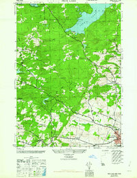 Peck Lake 1962 topographic map thumbnail