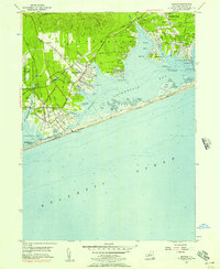 Quogue 1956 topographic map thumbnail