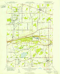 Ransomville 1950 topographic map thumbnail