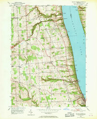 Reading Center 1950 topographic map thumbnail