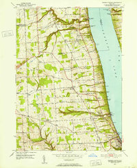 Reading Center 1950 topographic map thumbnail
