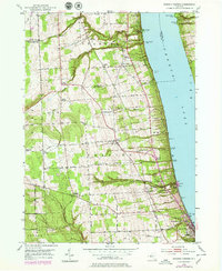 Reading Center 1950 topographic map thumbnail