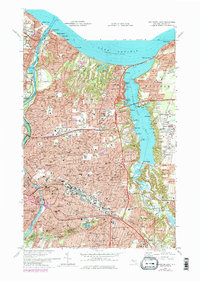 Rochester East 1971 topographic map thumbnail