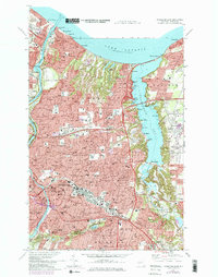 Rochester East 1971 topographic map thumbnail
