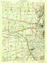 Rochester West 1935 topographic map thumbnail