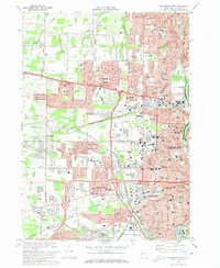 Rochester West 1971 topographic map thumbnail