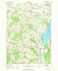 Schuyler Lake 1943 topographic map thumbnail