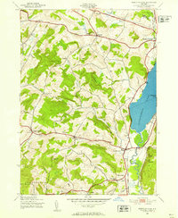 Schuyler Lake 1943 topographic map thumbnail