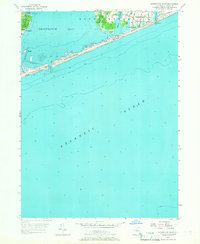 Shinnecock Inlet 1955 topographic map thumbnail