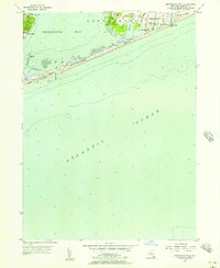 Shinnecock Inlet 1955 topographic map thumbnail