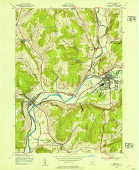 Sidney 1943 topographic map thumbnail