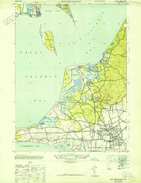 Southampton 1947 topographic map thumbnail
