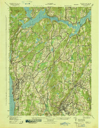 Ossining 1943 topographic map thumbnail